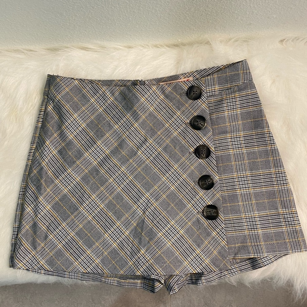 Plaid skort